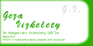 geza vizkelety business card